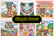 Cozy Animal Summer Bold & Easy Color, an Animal Illustration by Design Zone (Thumbnail 2 of 4)