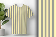 Butter Yellow and Grey Stripe 2, a Pattern Graphic by Sharon Schwalbe (Thumbnail 2 of 6)