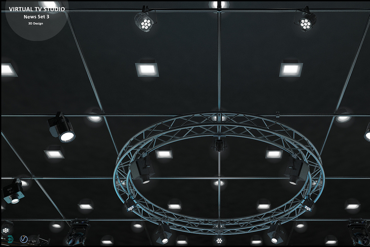 TV Studio Collection Vol 6 - 2 PCS, an Architecture 3D Model by akerStudio (Photo 95 of 98)