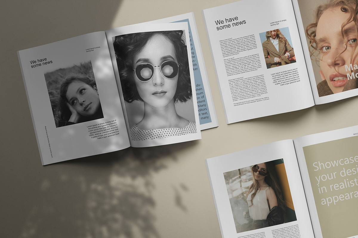 US Letter Magazine Mockups, a Books & Magazine Mockup by Tahtagraphic (Photo 2 of 11)