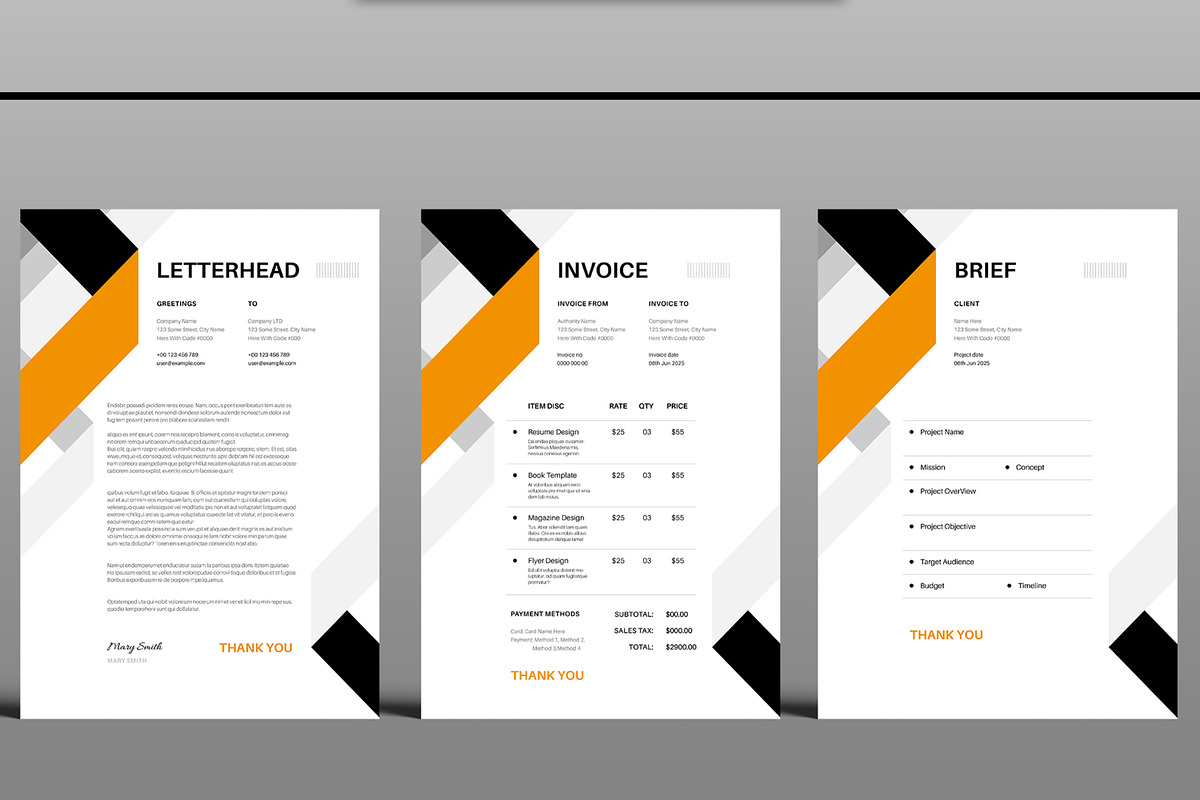 Stationery Set, a Stationery Template by ContestDesign (Photo 3 of 3)