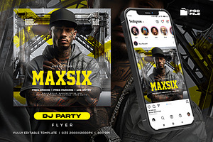 Dj Party Night Flyer Template