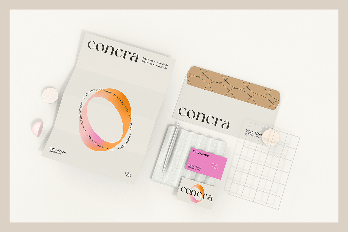 CONCRA | Branding Mockups, a Product Mockup by Valentina Todorova (Photo 5 of 8)