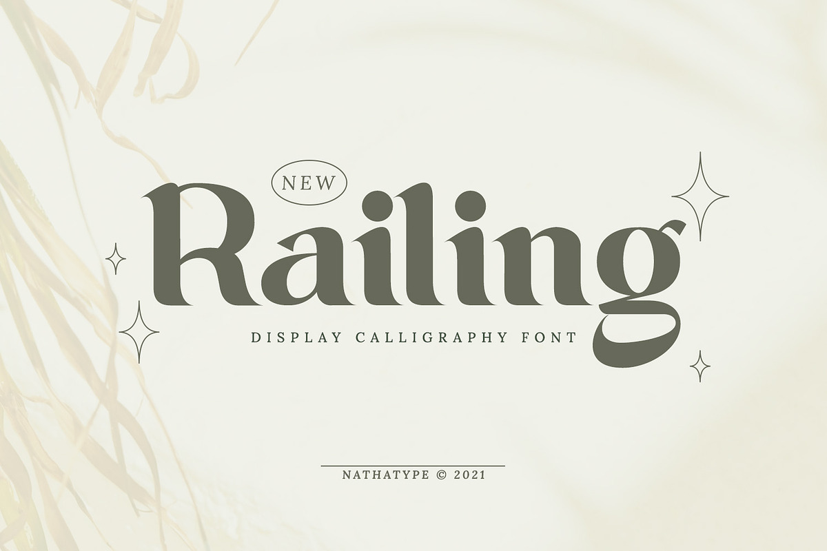 Railing, a Script Font by Nathatype (Photo 1 of 10)
