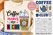 Retro Coffee Club Sublimation, a Seasonal Illustration by Rose Art (Thumbnail 1 of 3)