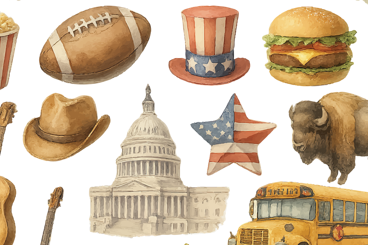American Heritage Symbol Set, an Object Graphic by RT Studio (Photo 4 of 4)