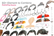 RAIKU - Watercolor Avatar Creator, an Illustration by Telllu & Friends (Thumbnail 2 of 5)