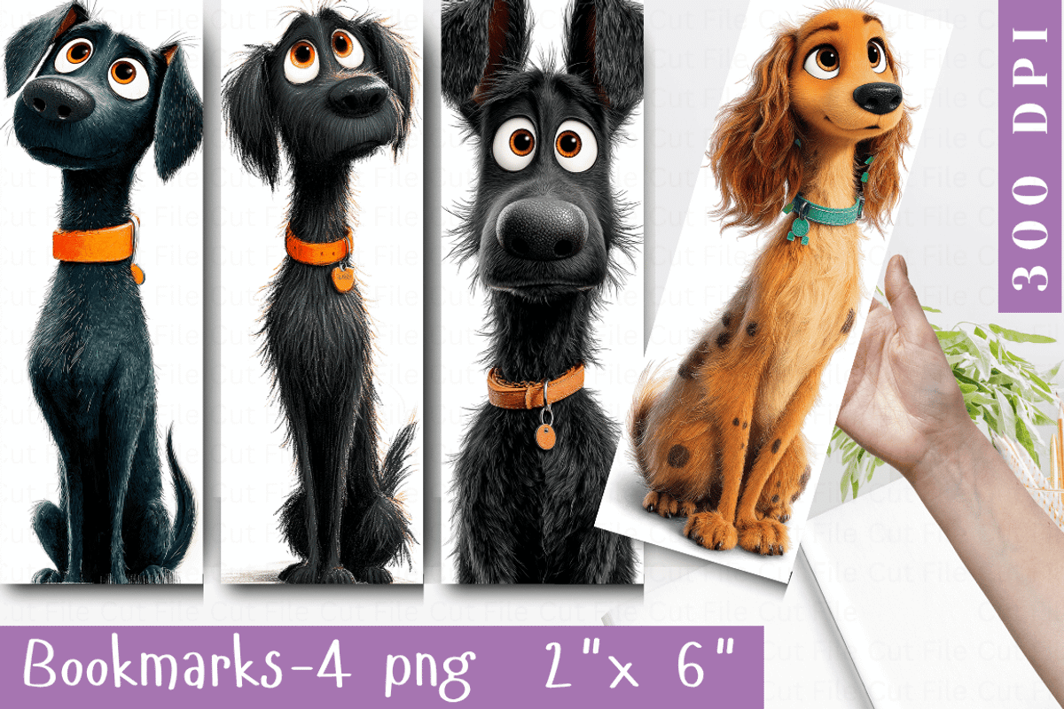 Cute Dog Bookmark Design. Funny Dog, a Graphic by Cut File