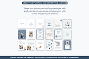 Therapist Instagram templates Canva, a Social Media Template by Cate Creates (Thumbnail 8 of 9)
