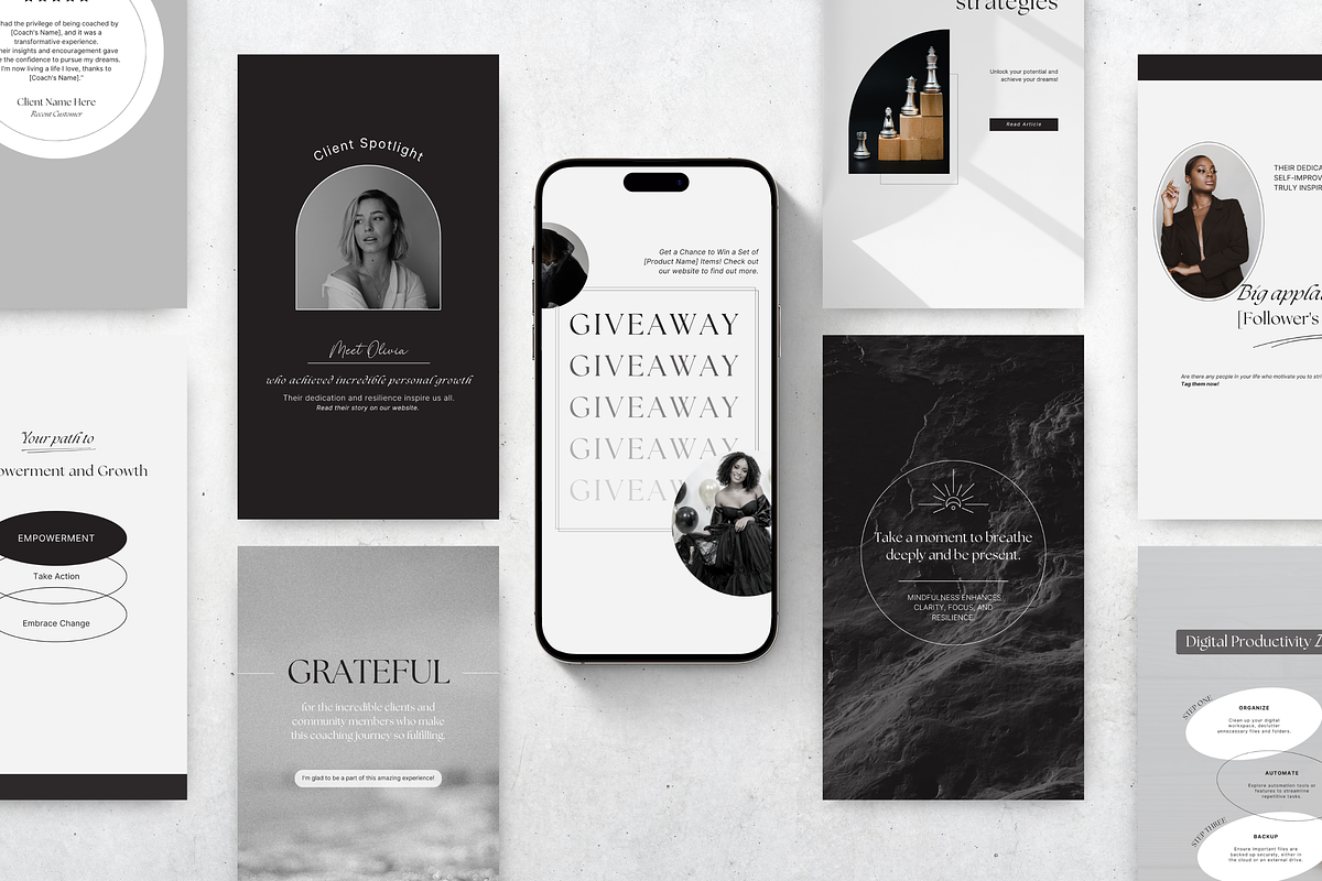 Coach Social Media Branding Bundle, a Social Media Template by DigiPax (Photo 4 of 15)