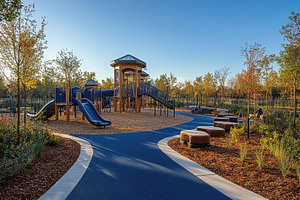 Bright and spacious playground with, a Photo by Tanuart