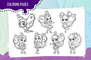 Cartoon fairies set, an Illustration by SunnyWS (Thumbnail 3 of 8)