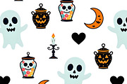Halloween Magic Ghosts Seamless, a Pattern Graphic by Sharon Schwalbe (Thumbnail 3 of 4)