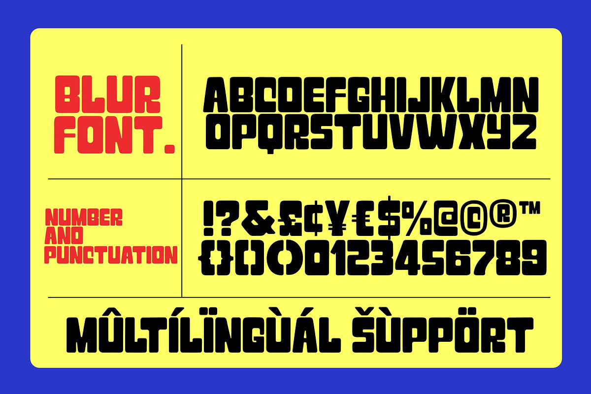 Blur - Futuristic Display Font, a Sans Serif Font by HRDR (Photo 8 of 9)