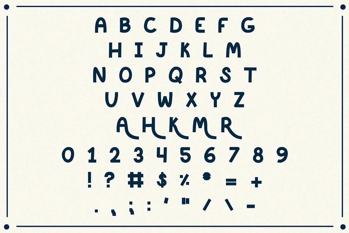 Knackered Font preview 4