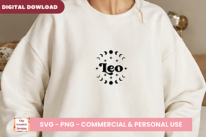 Leo Zodiac Sign SVG Cut Files