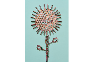 Creative metal flower made of bolts, an Abstract Photo by Gladkov photography