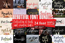 Beautiful Font Bundles Collections