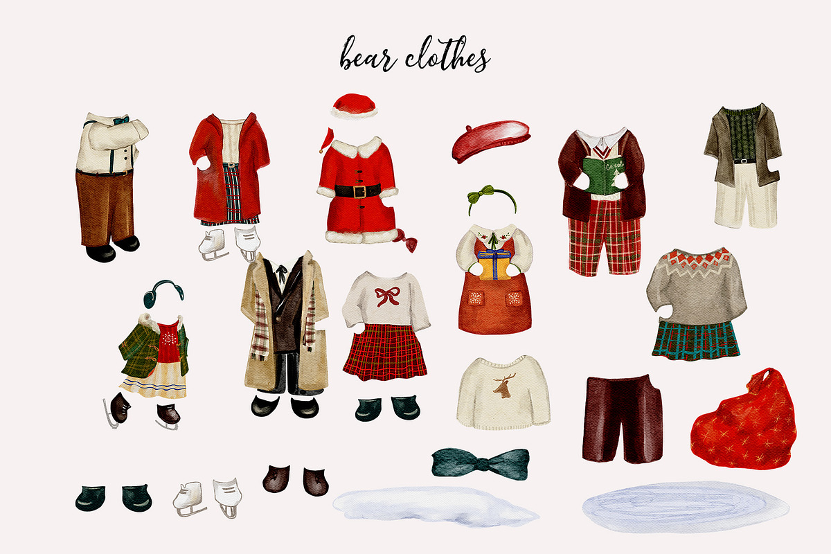 Merry Beary Christmas Whimsy Winter, a Seasonal Illustration by Catch the Dream Art (Photo 11 of 13)