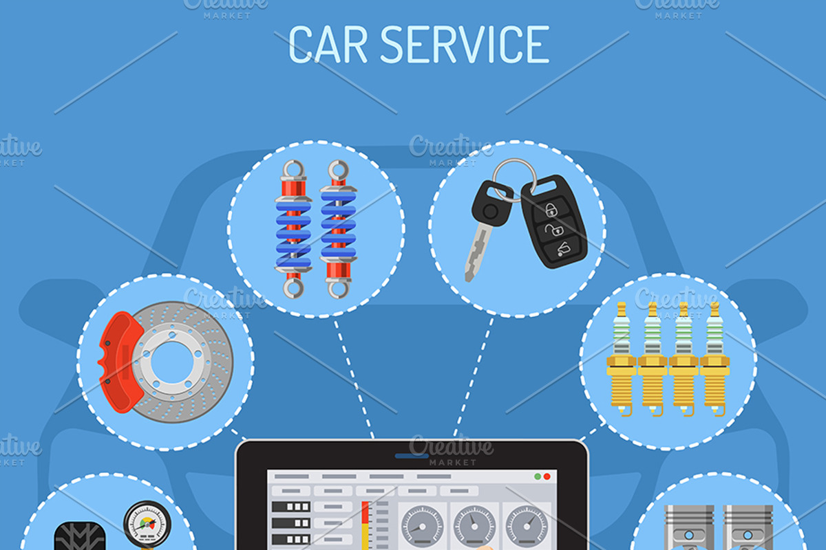 Car Service concept, a Finance Illustration by TAlex (Photo 2 of 7)