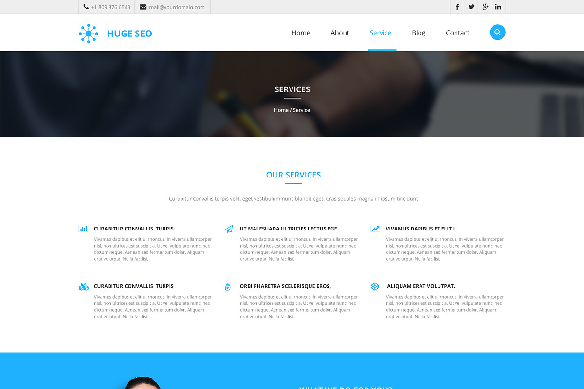 Huge Seo PSD Website Template, a Websites & App Template by WebbyTemplates (Photo 4 of 7)