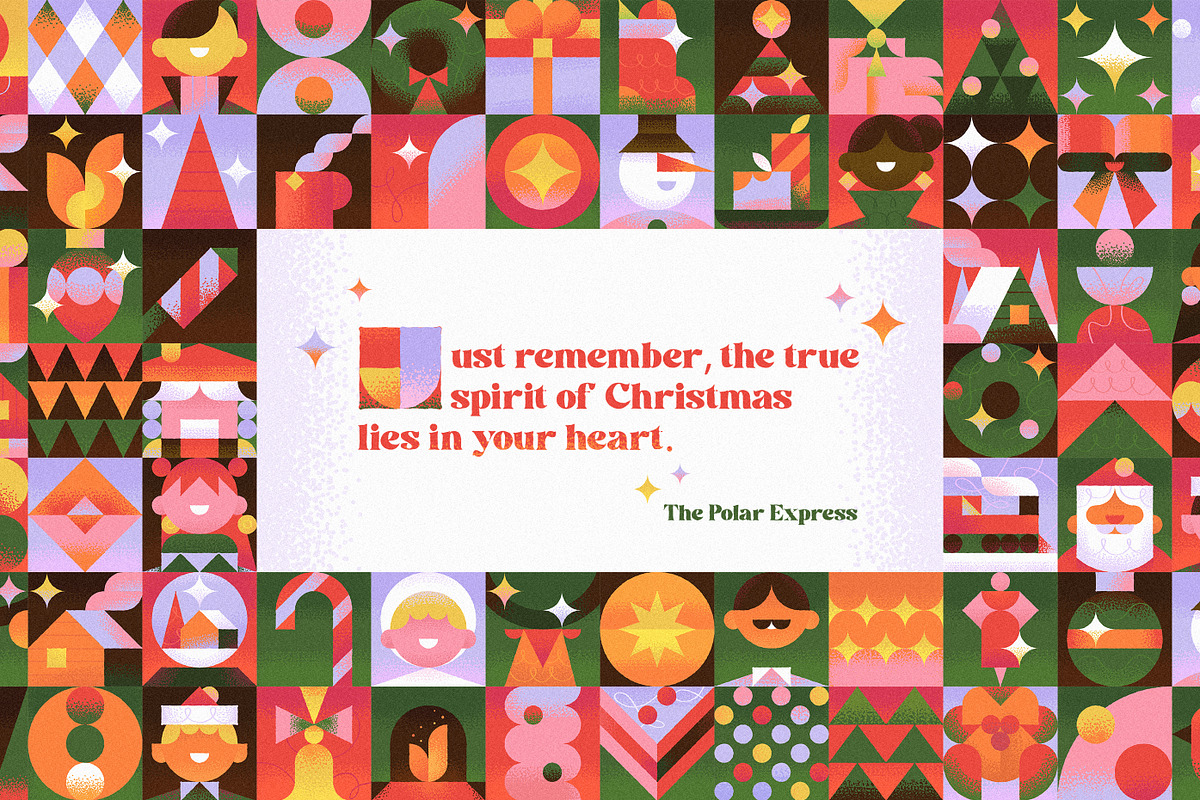 Squarry Christmas. Pattern Builder., a Pattern Graphic by Red Monkey (Photo 15 of 15)