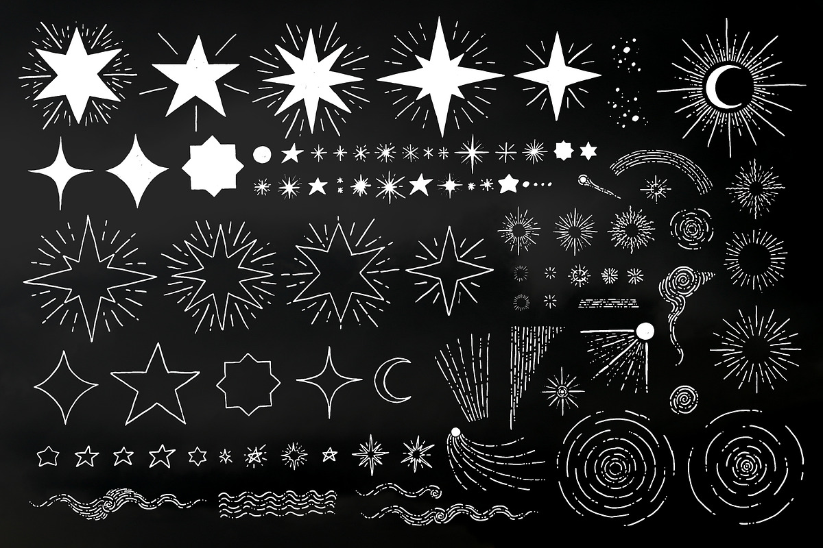 Night Sky Graphic Elements, a Texture Illustration by Joseph Melancon (Photo 2 of 10)