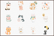 New Year Cat Clipart, Party Graphics, an Illustration by Sublimation Artist (Thumbnail 3 of 6)