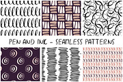 Pen and ink - seamless patterns, a Pattern Graphic by Wild Rose (Thumbnail 1 of 8)