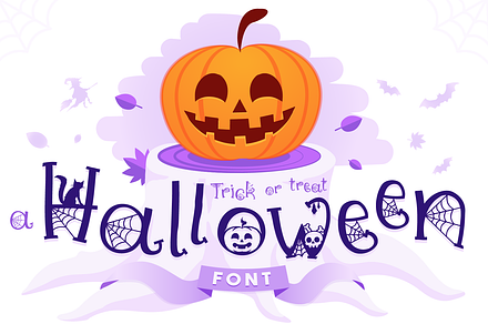 Halloween Font - Trick or Treat, a Font by Anastasia Feya