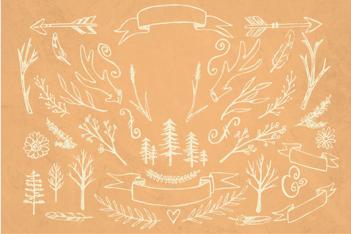 Dusky Pines Font Duo + Illustrations, a Script Font by Kellie Jayne Studio (Photo 12 of 12)