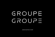 Groupe Modern Vintage Tech Logo Font, a Sans Serif Font by Andika Fez (Thumbnail 4 of 9)