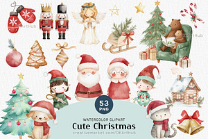 Cute Christmas Clipart – 53 PNG