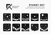 Starry Sky Icon, a Solid Icon by Akatype Studio (Thumbnail 1 of 3)