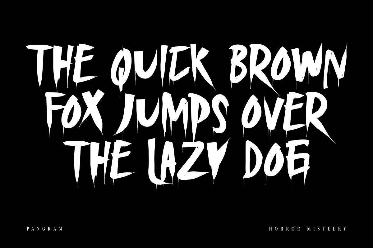 Horror Misteery, a Handwritten Font by Yktypstd (Photo 4 of 7)
