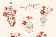 Red Burgundy Flowers PNG, a Decorative Illustration by whiteheartdesign (Thumbnail 8 of 17)