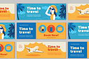 Travel Banner Editable Layout Set, a Templates & Theme by studiogstock (Thumbnail 1 of 3)