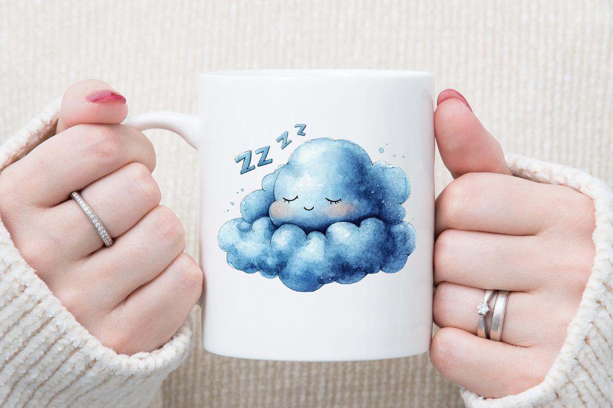 Clouds Simple Drawing Clipart, an Illustration by Sublimation Artist (Photo 5 of 6)