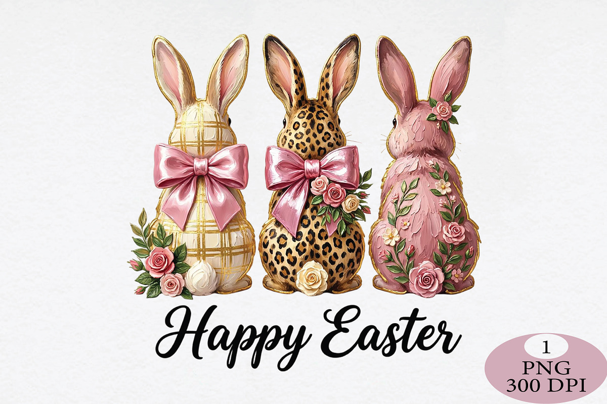 Brush Stroke Happy Easter PNG, an Illustration by Daily.Designs (Photo 1 of 5)