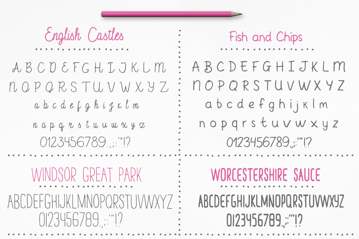 Handwritten Font Collection preview 5