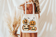 Vintage Patchwork Pumpkin Halloween, an Illustration by Daily.Designs (Thumbnail 3 of 5)