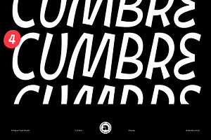Cumbre | Slanted Wavy Display Font, a Sans Serif Font by Antipixel Type Studio