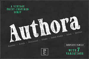 Authora - A Vintage Print Serif