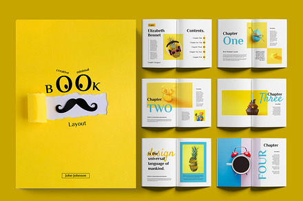 Minimal And Creative Book Layout, a Magazine Template by ContestDesign