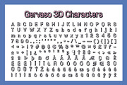 Gervaso 3D, a Sans Serif Font by Craft Supply Co. (Thumbnail 8 of 8)