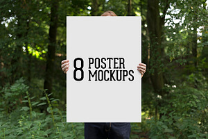 8 Poster Mockups