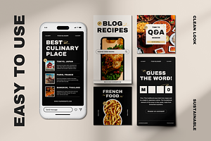 120 Food Instagram Template Canva