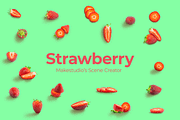 Strawberry - Scene creator, a Product Mockup by Makestudio (Thumbnail 1 of 4)