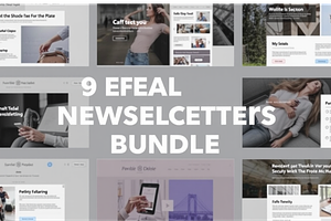 9 Email Newsletter Templates Bundle