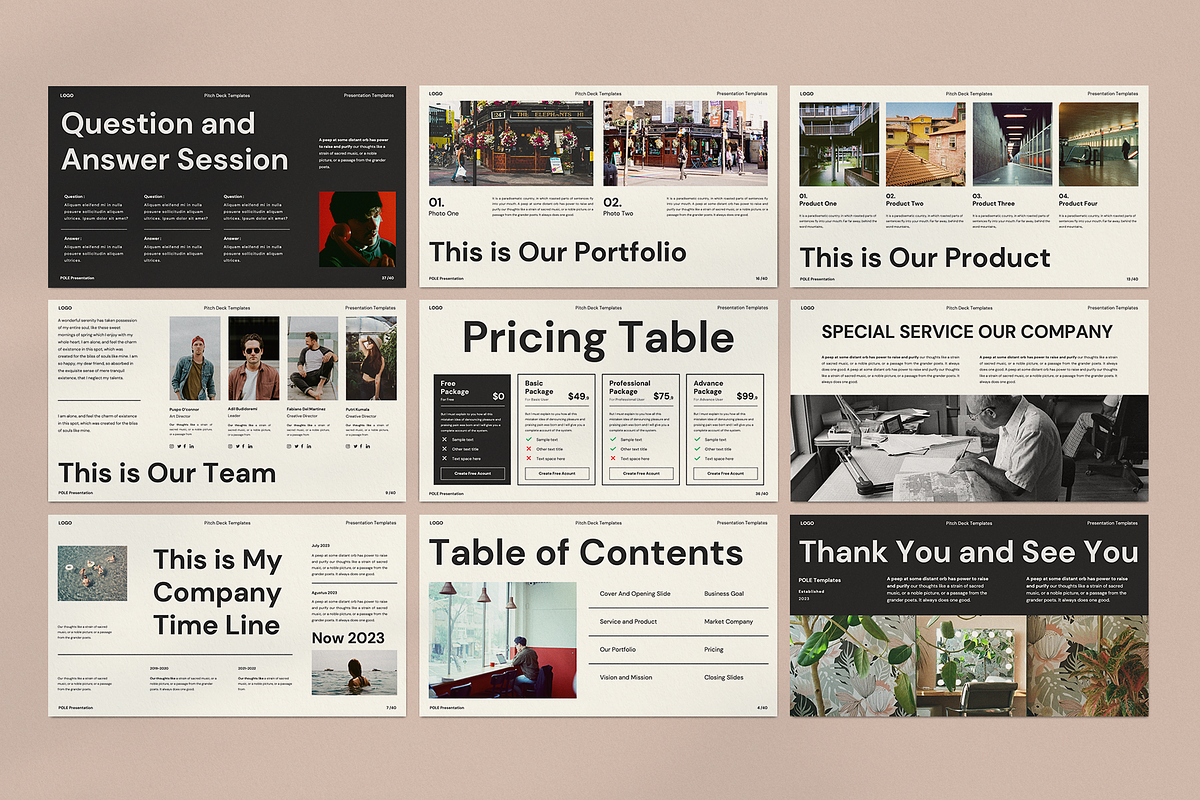 Pole - Pitch deck Powerpoint, a Presentation Template by Surotype (Photo 10 of 10)